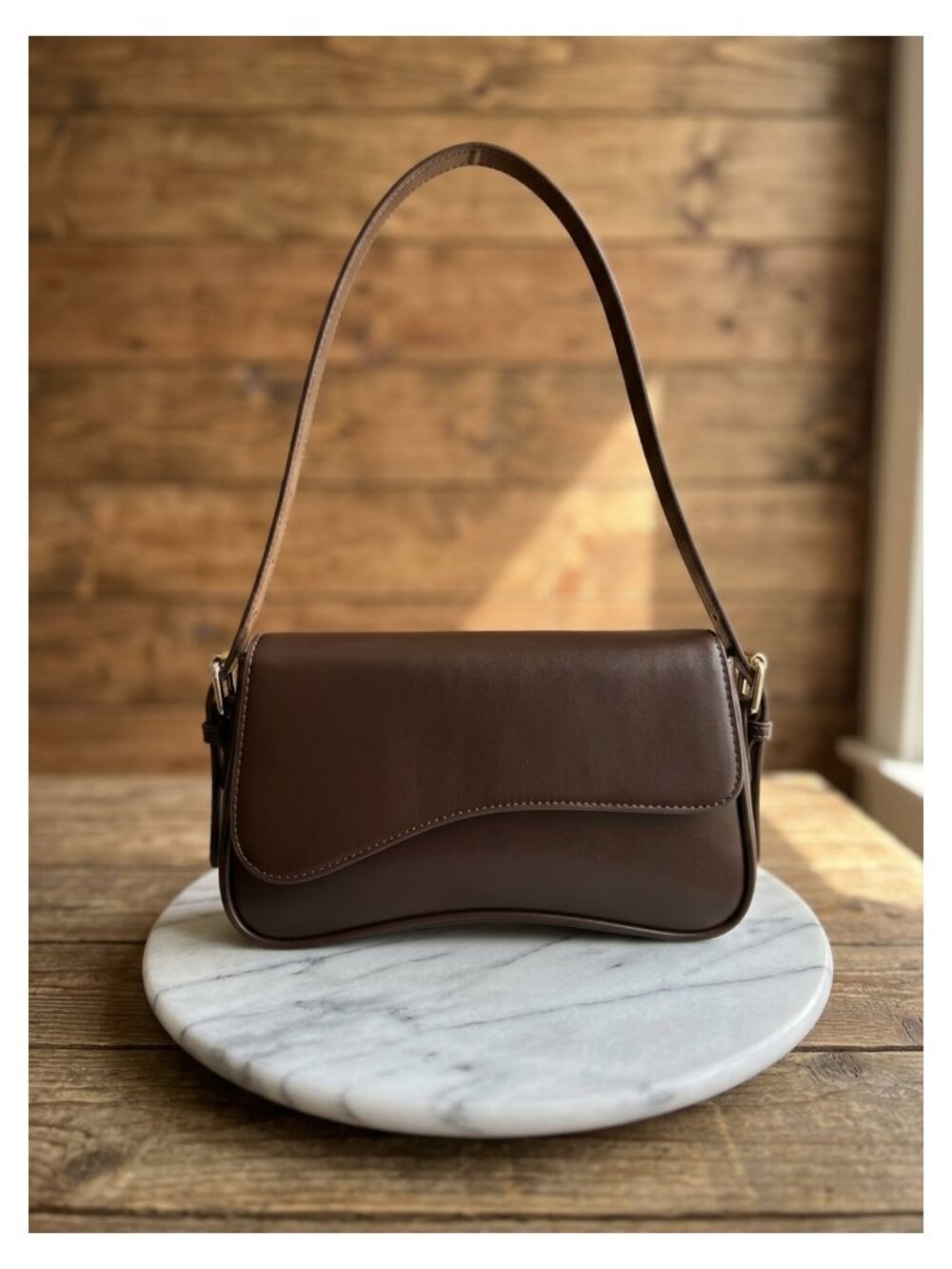 PU Leather Shoulder Bag Y2K Crossbody Purse Hobo Handbag 2 Adjustable Straps